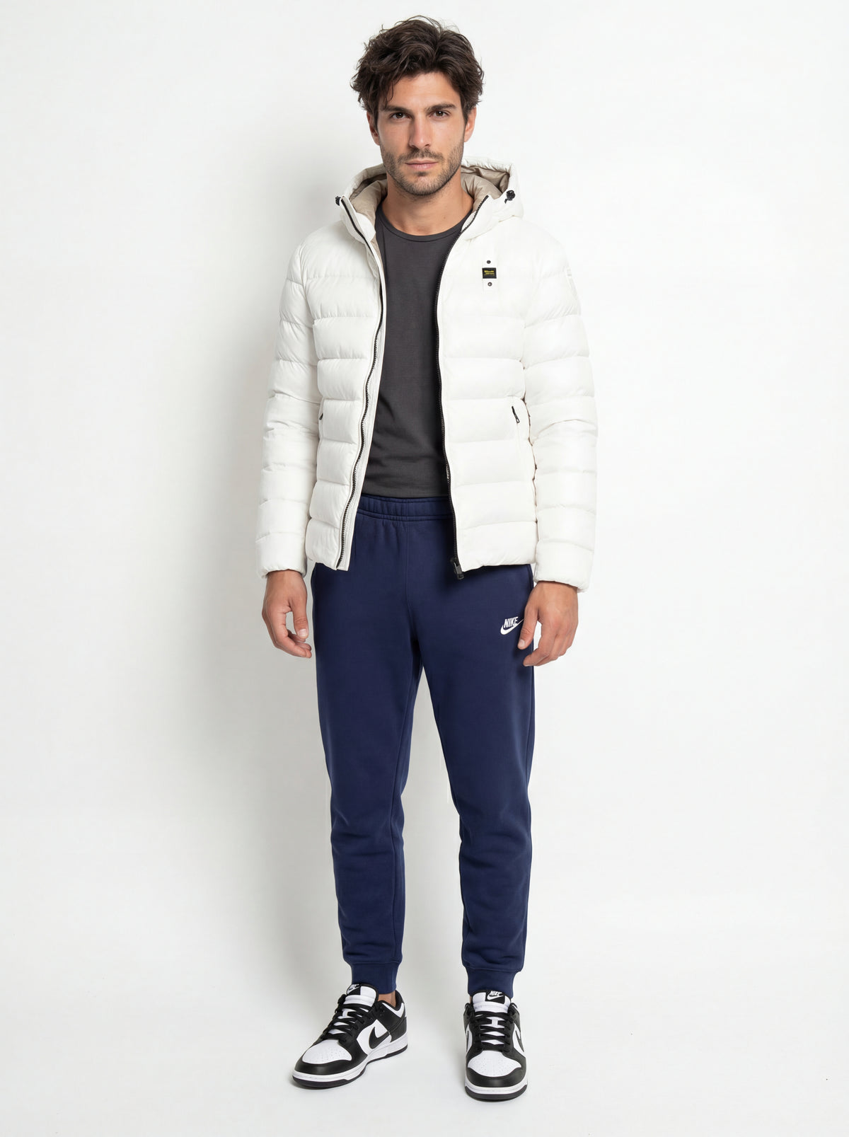 Nike DD1391 100 + Blauer Giubbino Uomo + Nike Pantalone Tuta - 05