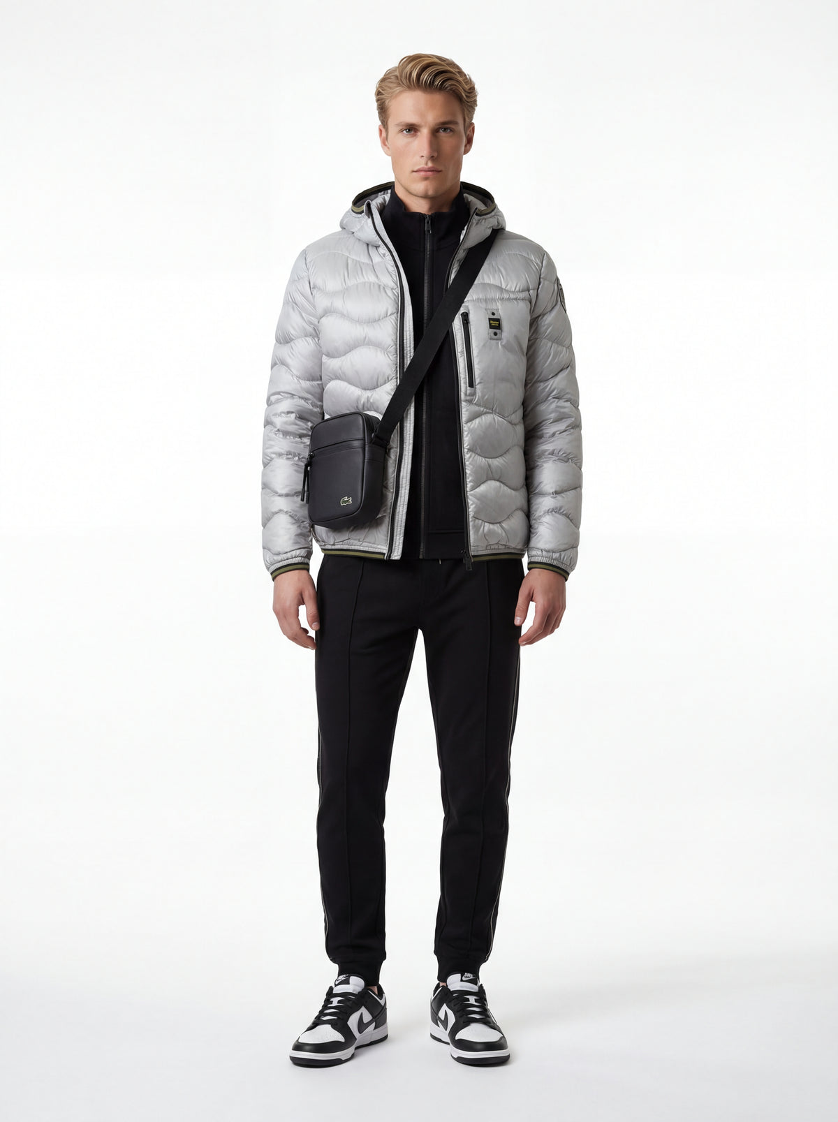 Nike DD1391 100 + Blauer Giubbino Uomo + Guess Tuta Uomo + Lacoste Tracolla - 02