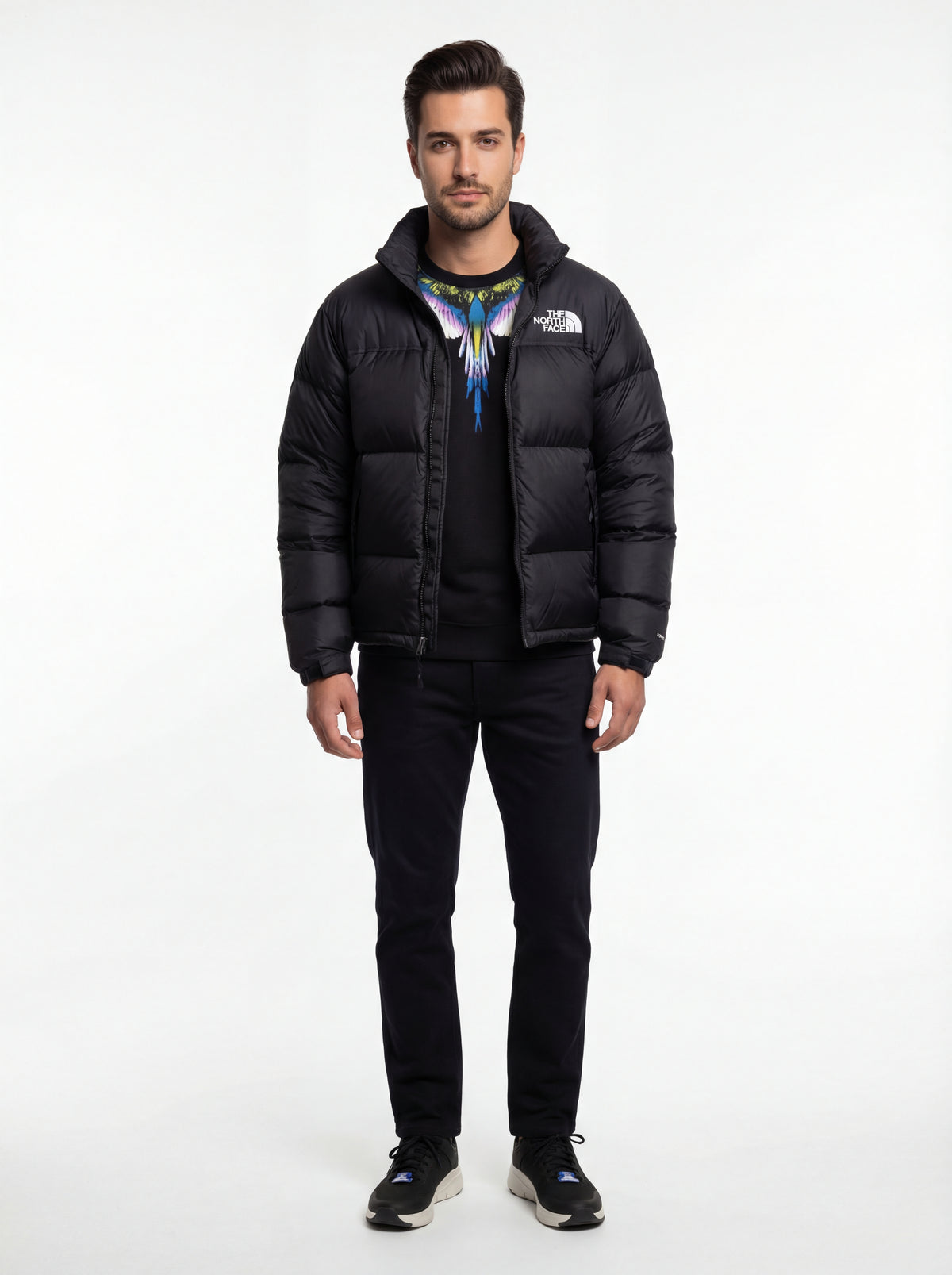 Skechers 232200 BKW + County of Milan Felpa + Guess Tuta Uomo + The North Face Giubbino U - 02