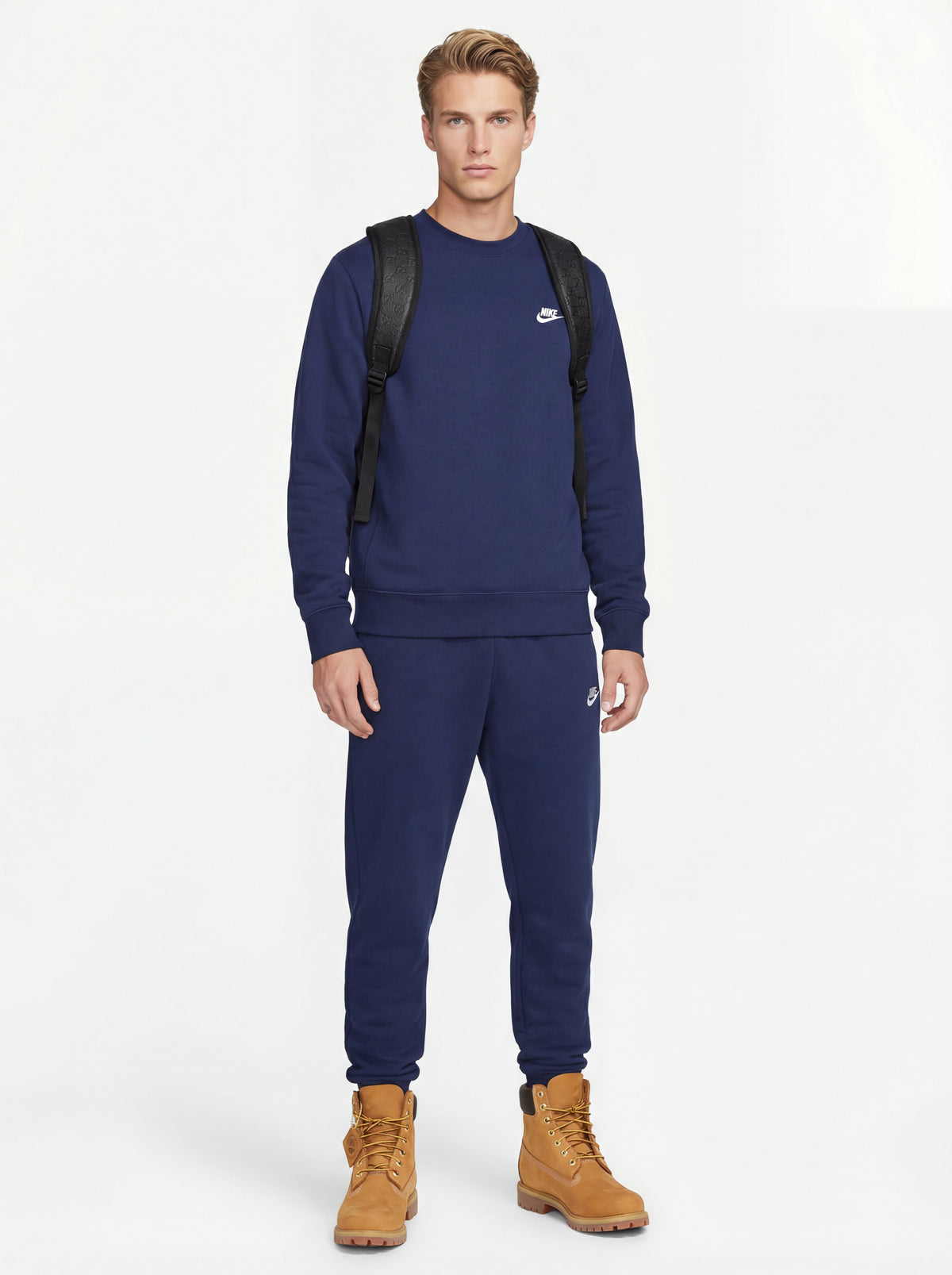 Timberland Premium TB + Nike Felpa Primaverile + Nike Pantalone Tuta + Jordan Zaino - 01