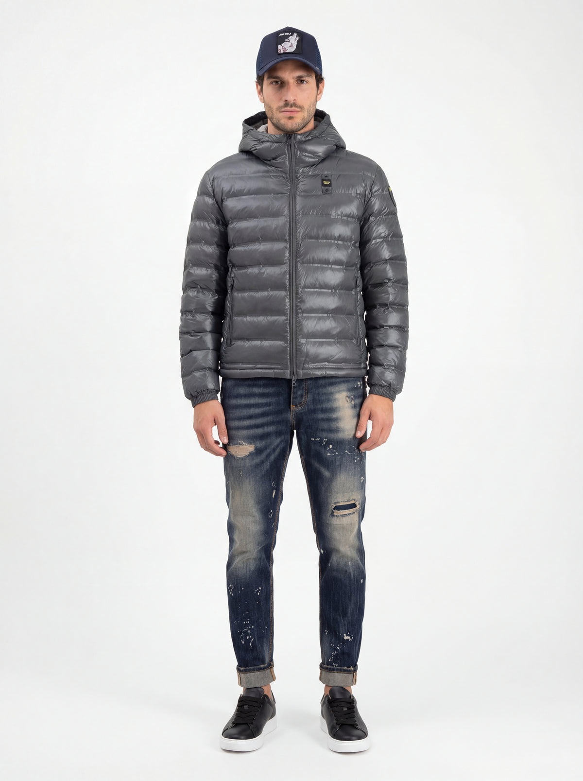 Brian Mills 422 + Blauer Giubbino Uomo + Jeans Soldier New + Goorin Bros Cappello Lone - 01