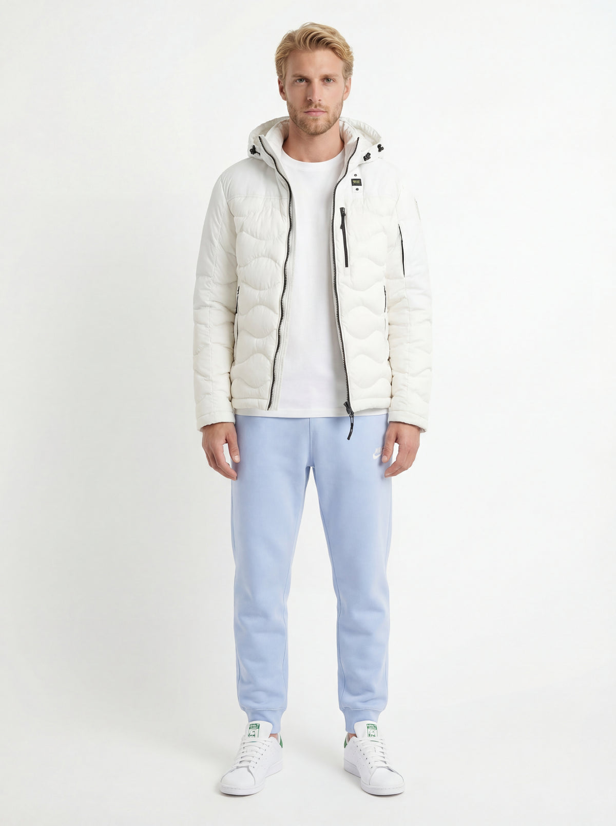 Stan Smith FX5502 + Blauer Giubbino Uomo + Nike Pantalone Tuta - 02