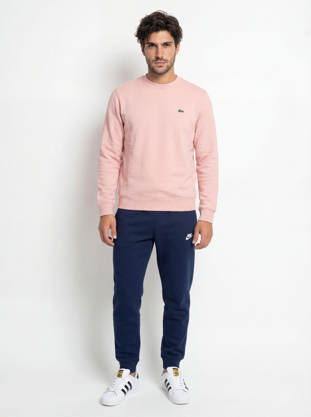 Superstar + Lacoste Felpa SH9608 + Nike Pantalone Tuta - 01