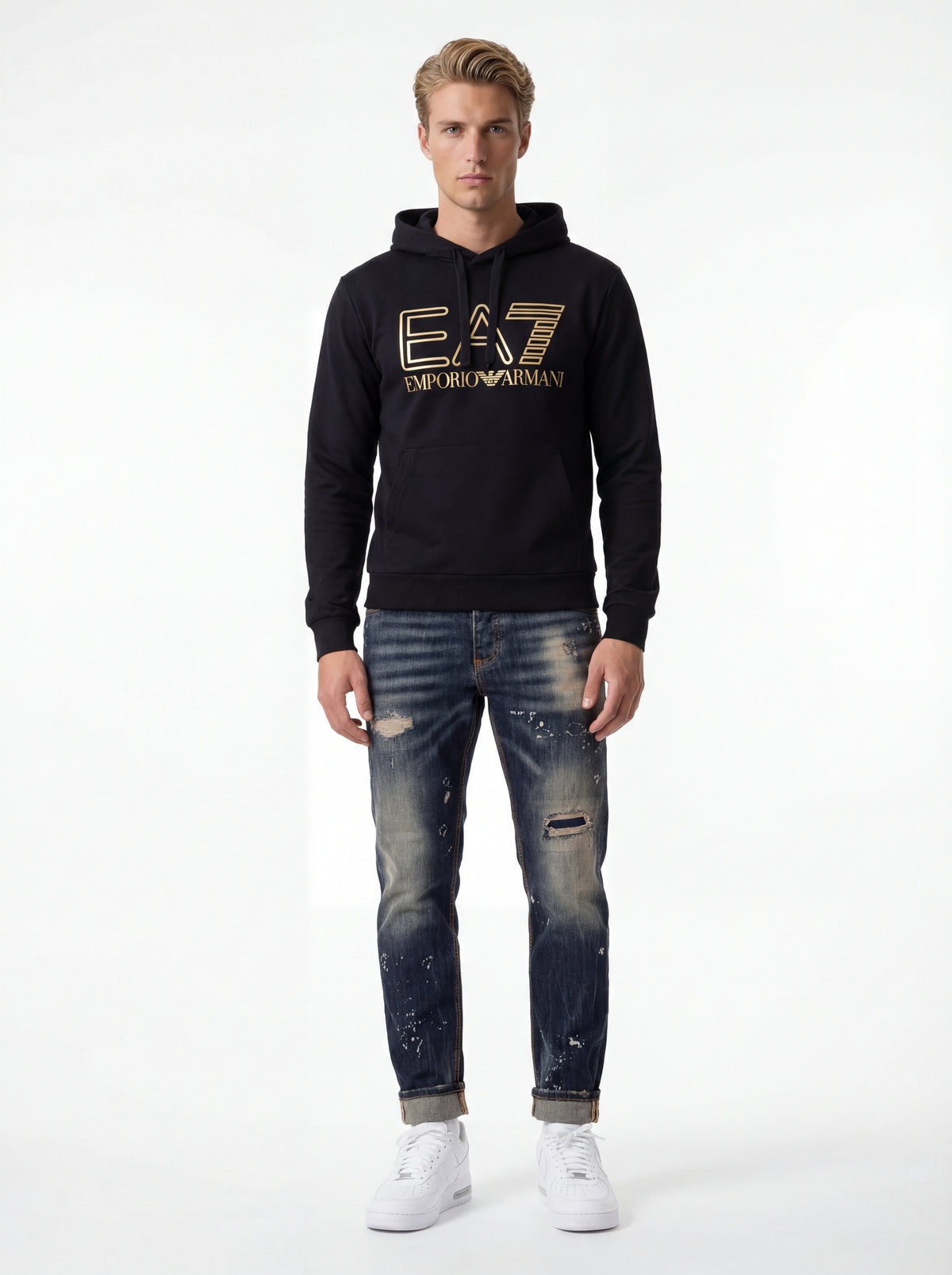 Nike 844346 101 + Emporio Armani Felpa Prim + Jeans Soldier New - 01